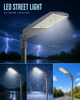 Éclairage LED de parking haute efficacité 140LM/W 200W, lumière LED pour zone de 5000K, IP65 étanche, éclairage extérieur commercial du crépuscule à l'aube