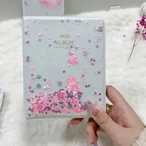 Wholesale Original Korean Quicksand Glitter Mini Photocard Collect Binder Custom Kpop Album Supplier