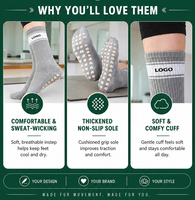 Chaussettes de Pilates antidérapantes personnalisables de qualité supérieure pour femmes, à faible MOQ, idéales pour le yoga et la barre, pour le sport