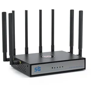 UOTEK UT-9155-Q6 5G Router CPE com slot para cartão SIM, NSA SA WiFi 6 5G Router Dual Band Modem
