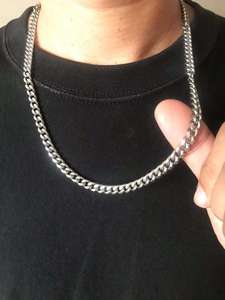 ขายส่งสร้อยคอทอง 18K และสแตนเลสแบบ Curb Chain สำหรับผู้ชาย ผู้หญิง และเด็กผู้ชาย - Product Image 5