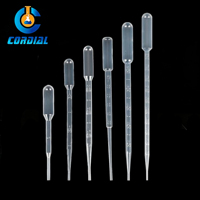 Pipette Pasteur jetable CORDIAL 0,5/1/2/3/5 ml pour usage en laboratoire