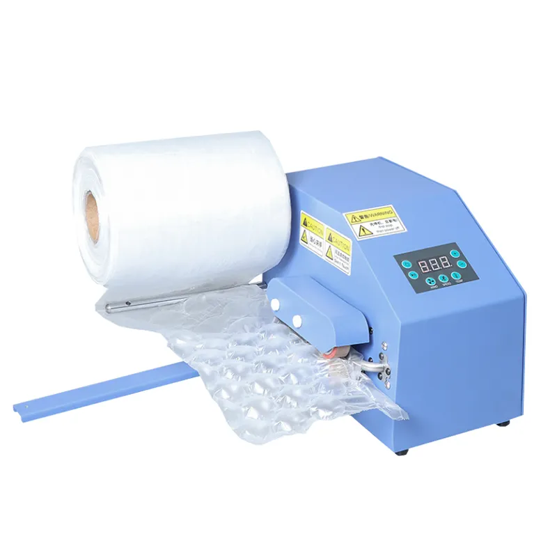 Draagbare Mini Air Bubble Film Voedsel Beschermende Verpakking Plastic Roll Film Verpakt Machine