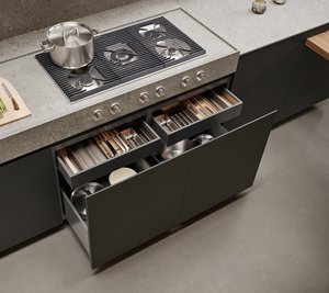 Gabinetes de Cocina Modernos de Diseño Song, Puertas de Madera Sólida, Paneles de MDF, Acabado Gris Oscuro, Superficie Fácil de Limpiar, Diseño de Lujo, Garantía de 5 Años - Product Image 4