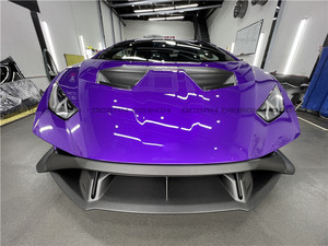Pour Lamborghini <span class=keywords><strong>Huracan</strong></span> Kit de carrosserie en fibre de carbone sèche STO amélioré pare-chocs avant et arrière, jupes latérales, garde-boue, capot - Product Image 5