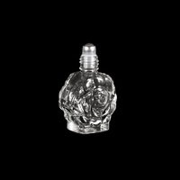 Botol Parfum Kaca Bentuk Bunga Isi Ulang 10ml Grosir dengan Logo Kustom, Wadah Kosmetik Transparan dengan Tutup Ulir
