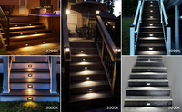 Haute Qualité En Aluminium Étanche 3.5w Basse Tension Maison Encastré Led Escalier Intérieur Étape Lumière pour Escalier Décor