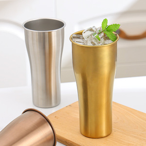 Tazze coreane da birra da campeggio all'aperto monostrato in acciaio inossidabile tazze da <span class=keywords><strong>bar</strong></span> ad acqua di grande capacità per arricciare tazza di tè al latte tazze da caffè - Product Image 3