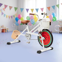 Bicicleta de Acero Inoxidable con Pedales EXI y Máquina de Burbujas para Niños, Diversión al Aire Libre, Fácil de Conducir, Segura y Cómoda