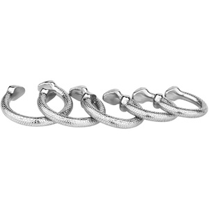 Anillo para el Pene con Forma de Serpiente FRRK, Anillo de Acero Inoxidable 304, Juguetes Sexuales para Parejas, Retrasa la Eyaculación - Product Image 5