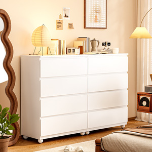 Modern <b>White</b> Steel Dresser Multi <b>Drawer</b> Chest of <b>Drawers</b> <b>Storage</b> Cabinet Knock Down Bedroom Furniture - Product Image 1