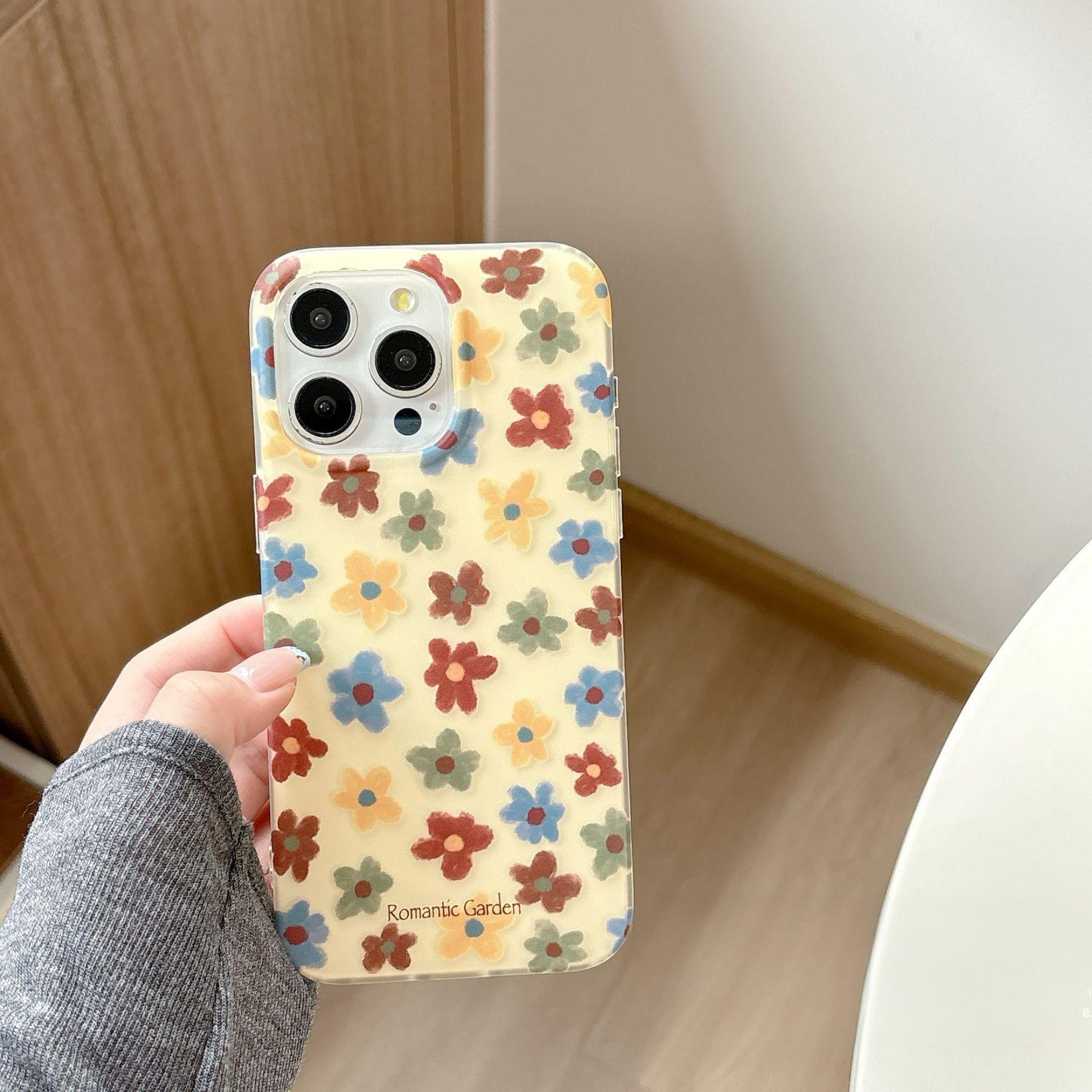 Colorful oil painting flowers