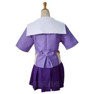 Disfraz de <span class=keywords><strong>Cosplay</strong></span> de <span class=keywords><strong>Anime</strong></span> Mirai Nikki, Gasai Yuno, Falda JK Morada, Estilo Marinero, Conjunto para Mujer, Fiesta de Halloween - Product Image 3