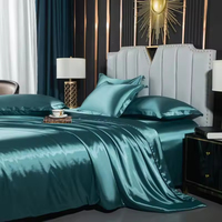 Parures de lit en soie de luxe 100% soie de mûrier 19 momme, draps-housses