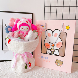 Cartone animato Cinnamoroll cucciolo Bouquet carino orso Bouquet regalo creativo di san valentino regalo di festa della mamma - Product Image 4