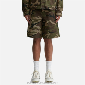 Cargo Shorts <b>Men</b> Fashion Style Knee Length Half <b>Pants</b> Multi Pockets Camouflaged Cargo Shorts High Quality <b>Camo</b> Cargo Shorts - Product Image 3