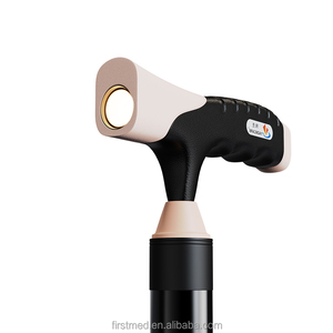 Canne-siège 2-en-1 en alliage d'aluminium - Canne de marche pliable et réglable avec lumière LED intégrée, imperméable, pour personnes âgées - Product Image 5