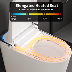 Toilette intelligente standard, installation facile, certification de qualité, bidet intelligent, toilette intelligente pour le développement immobilier - Product Image 5