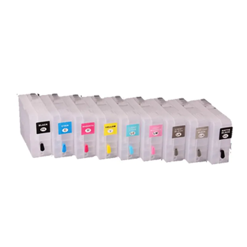 Refillable דיו מחסנית ערכת עבור EPSON P800 Surecolor SC-P800 T8501-T8509 ריק 80ML עם שבב פעם אחת