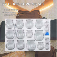 Appareil de massage médical à ventouses antirhumatismales de classe I, certifié CE, ensemble de thérapie Hijama en verre GL CUP016