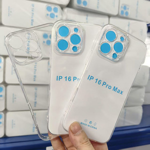 เคสใส TPU ขอบตรง หนา 1.5 มม. จากโรงงานโดยตรง สำหรับ iPhone 17 16 15 Samsung S25 Xiaomi เคสกันกระแทกใส <span class=keywords><strong>ทุก</strong></span><span class=keywords><strong>รุ่น</strong></span> - Product Image 6