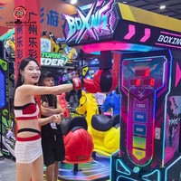 Machine d'arcade de boxe Fist Kick PK King Fighters, à monnayeur, construction en métal, plastique et acrylique, intégrée, garantie 1 an, version anglaise