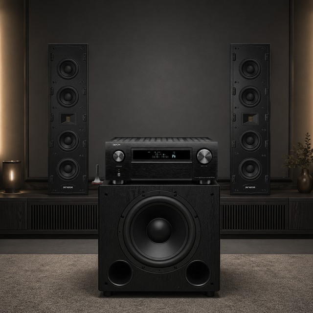 Professional Speaker - 300-watt Audio Karaoke Home Theater Stage - High-end Metal Speaker System for the Stage