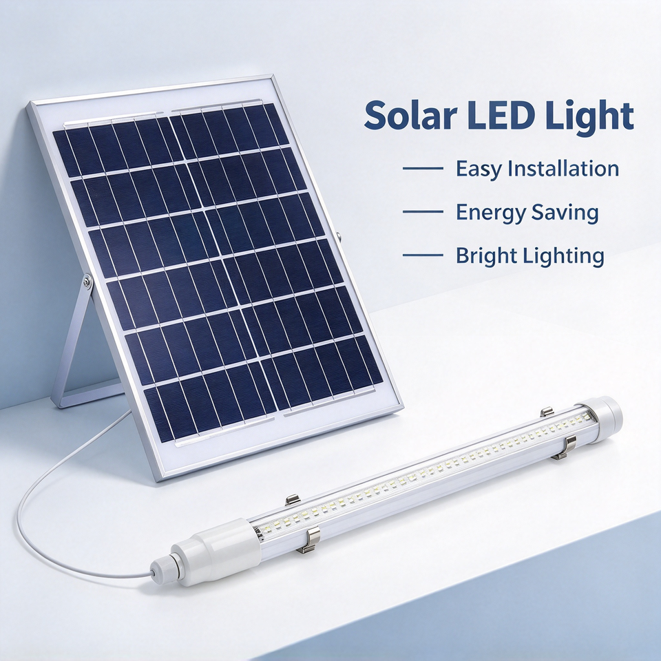 Container Attributes Outdoor Solar LED Tube Light IP65 Waterproof Solar Fluorescent Lamp ...