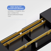 DTVS PDU Affichage numérique Compteur de tension de courant alternatif Double affichage 3m 6mm ² Câble 16 prises 12C13 4 C19 Équipement de distribution d'énergie