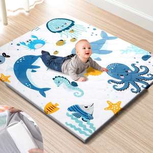 Alfombra de Juego Plegable, Reversible, Lavable, Gruesa y Suave para Niños y Niñas, Decoración de Guardería - Product Image 2