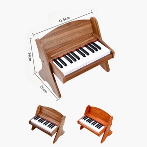Mini clavier électronique de <span class=keywords><strong>piano</strong></span> en bois à 25 touches sans danger pour les tout-petits Instrument de jouet musical durable <span class=keywords><strong>facile</strong></span> à jouer pour les enfants Fun à la maison - Product Image 5