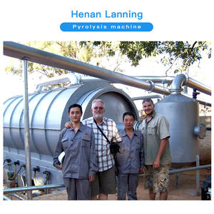 LanNing Pabrik Harga 10T Pabrik Pirolisis Daur Ulang Ban Limbah - Product Image 2