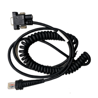 Datalogic PD9530/8300/8330/9500 PM9500 PBT9300 escáner de código de barras resorte retráctil 5V RS232 Cable 3M longitud cobre puro móvil