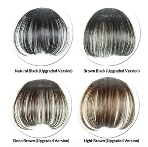 วิกผมสังเคราะห์แบบถักมือทั้งชิ้น พร้อมหน้าม้าแบบ Air Bangs  มองไม่เห็น  ดูเป็นธรรมชาติ น้ำหนักเบา  แบบชิ้นเดียว - Product Image 5