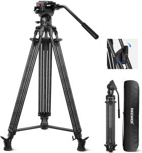 NEEWER LL34 78 "Trépied de caméra vidéo à dégagement rapide en une étape avec tête fluide d'amortissement réglable, trépied en fibre de carbone robuste - Product Image 1