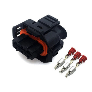 Automotive 3 Pin Sensor Connector Plug 1928404227 1928403966 <b>Black</b> Plastic Car Diesel Fuel Injection <b>Pump</b> Use - Product Image 2