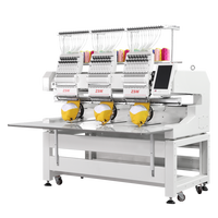 Machine à broder automatique à 3 têtes, 12/15 aiguilles, nouvelle génération, best-seller, avec 1200 tr/min
