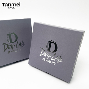 Custom Logo Grey Luxury Drawer Jewelry <b>Box</b> Sliding <b>Gift</b> Packaging for Necklaces <b>Earrings</b> and Bracelets - Product Image 5