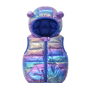 Gilet Invernali per Bambini all'Ingrosso, Colori Vivaci, Leggeri, Senza Maniche, con Cappuccio, per Bambine 80-120cm - Product Image 6