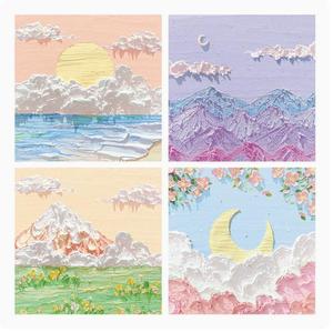 Bloc-<span class=keywords><strong>notes</strong></span> adhésifs créatifs pratiques pour étudiants, série Paysage de la Série Haute Beauté, peinture à l'huile - Product Image 6