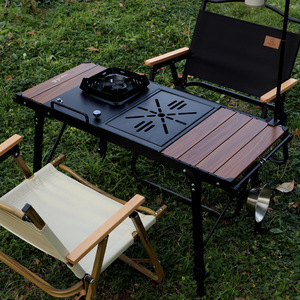 Cắm trại igt bảng Accesory Chiều cao có thể điều chỉnh Hàn Quốc BBQ Bảng cắm trại nhôm gấp bảng cho cắm trại - Product Image 4