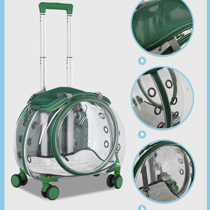 Sac de <span class=keywords><strong>transport</strong></span> transparent pour animaux de compagnie, valise à roulettes portable pour chats et petits chiens, sac de <span class=keywords><strong>transport</strong></span> durable pour animaux de compagnie, <span class=keywords><strong>chariot</strong></span> professionnel pour animaux de compagnie - Product Image 4