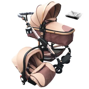 Du lịch bé pram pushchair prams và ghế xe 4 trong 1 xe đẩy em bé Buggy Xe đẩy có thể gập lại kinderwagen 3 trong 1 xe đẩy em bé