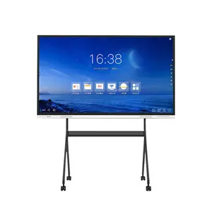Wall mounted electronic office interactive smart touch screen whiteboard for conference meeting