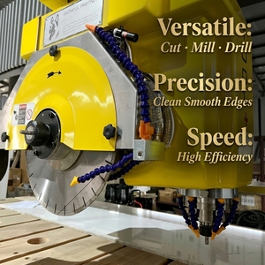 Máquina de Corte CNC de 5 Ejes TITAN PLUS 5+ Tool+ para Fabricación de Encimeras de Cocina de Granito, Mármol <span class=keywords><strong>y</strong></span> Cuarcita - Product Image 2