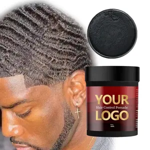 Cera de cabelo em gel forte sem álcool para homens, cera de cabelo em gel forte com logotipo orgânico OEM, cera de cabelo em gel forte para homens