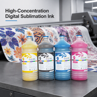 Encre Sublimation Soluble à l'Eau 6 Couleurs (CMYK+LC+LM) à Haut Rendement pour Impression par Transfert sur Séries L18188, L805, L1800 – Photos Vives