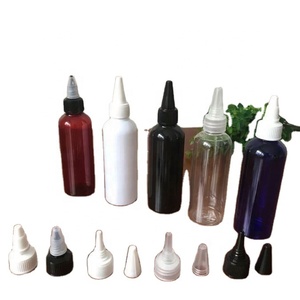 Hair Color Applicator <b>Squeeze</b> <b>Bottle</b> Transparent Oil <b>Bottles</b> for Hair PET <b>Plastic</b> Refillable <b>Bottles</b> With Twist Top Cap - Product Image 3