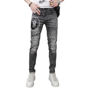 Fondo para Fotos de Jeans para Hombre 2022, Decoración de Fondo para Ropa Masculina, Pantalones Vaqueros de Mezclilla Suave con Cierre - Product Image 2
