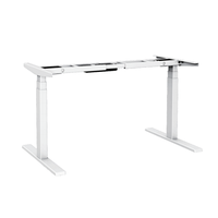 Table élévatrice ergonomique à double moteur, cadre de table réglable en hauteur